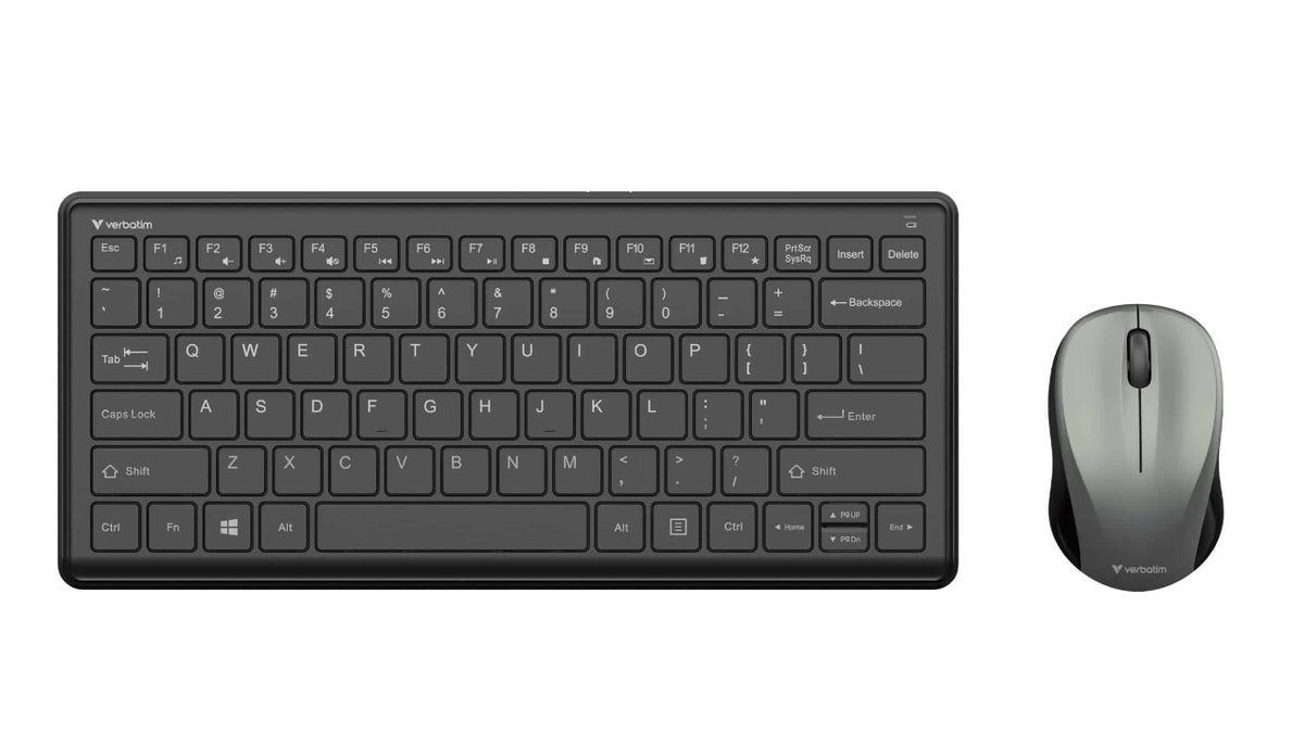 Verbatim Compact Silent Wireless Keyboard and Mouse Combo - PCR 32412