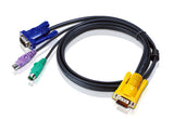 ATEN 3m Slim PS/2 KVM Cable for PC to Console Switch Aten