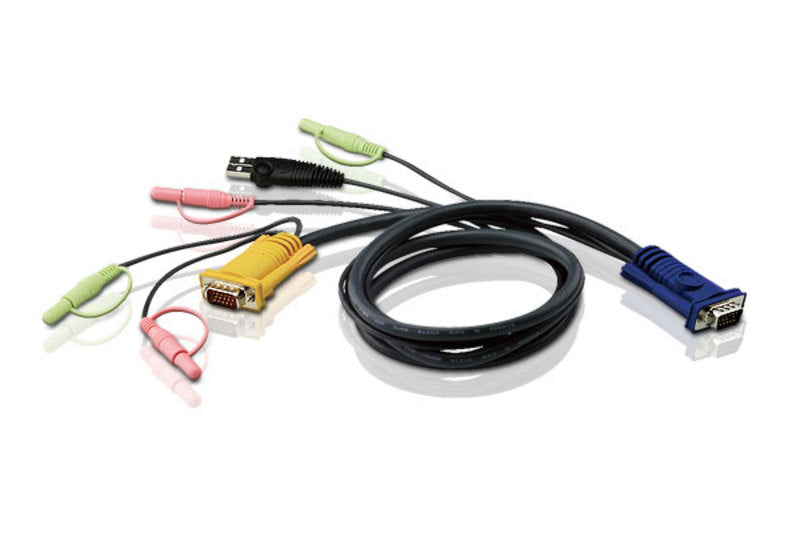 KVM Cable 3m | 3-in-1 SPHD PC to Console with USB & Audio Aten