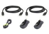 Aten 1.8m Secure KVM Cable Kit - Dual DisplayPort, USB Aten