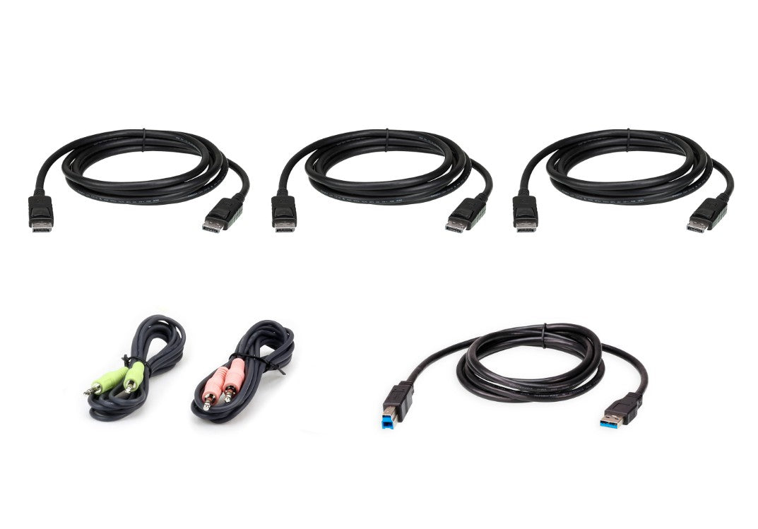Aten CS1964 DisplayPort KVM Cable Kit with USB & Audio Aten