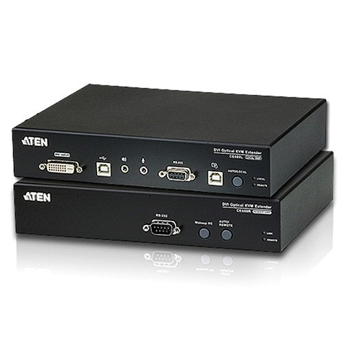 ATEN CE680 DVI KVM Extender - Fiber Optic for Long Distance Aten