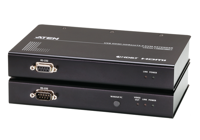 Aten 4K HDMI HDBaseT 2.0 KVM Extender with RS232, 1x CE820L + 1x CE820R, Long distance with superior - CE820-ATA-U
