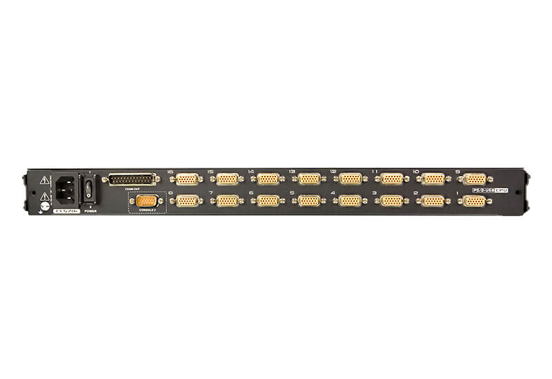 CL5716 16-Port Rackmount KVM Switch with Integrated 17/19 LCD Aten