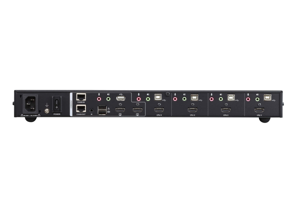 ATEN CM1284 4-Port 4K HDMI Multi-View KVM Switch - Real-Time Control Aten