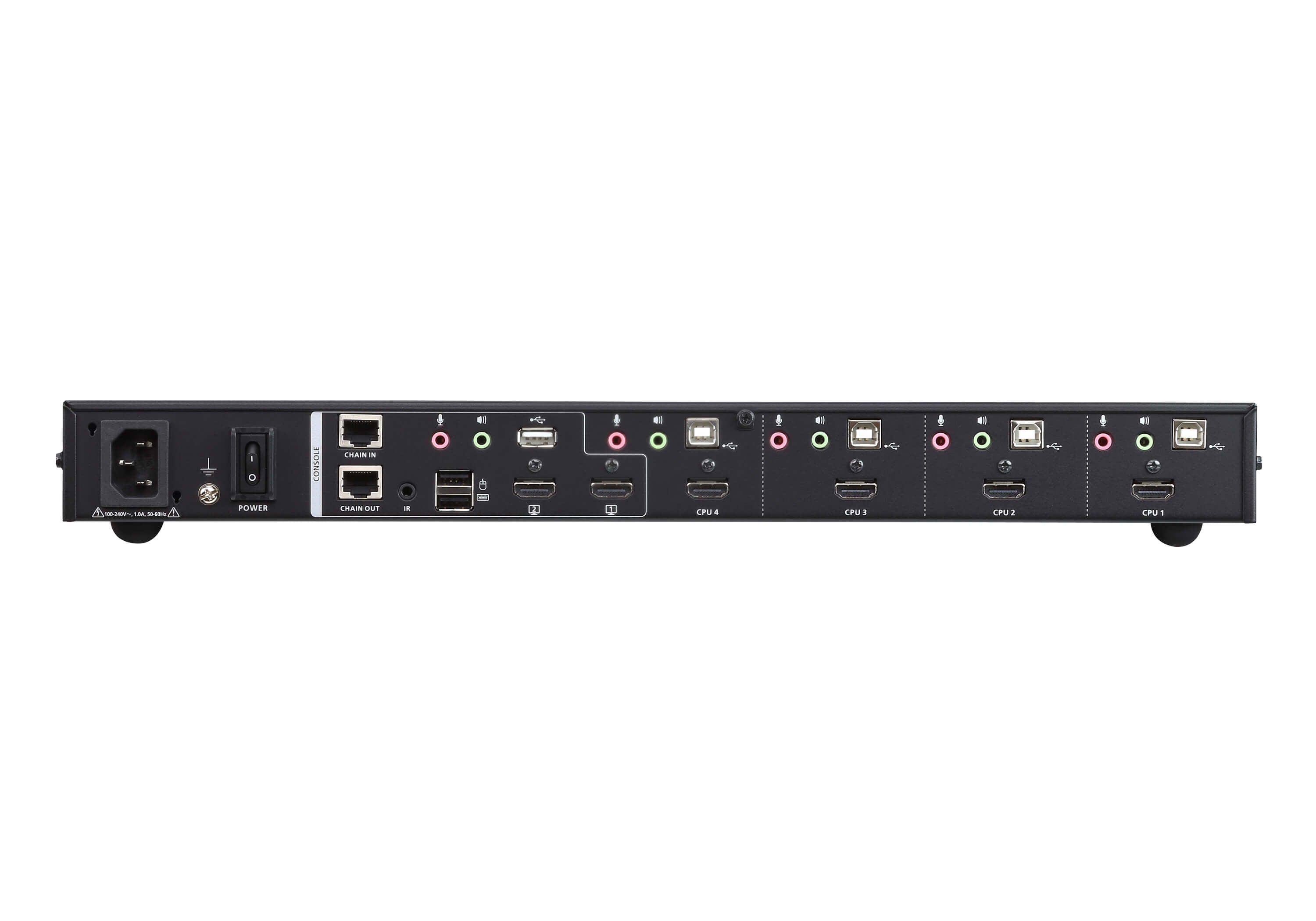 ATEN CM1284 4-Port 4K HDMI Multi-View KVM Switch - Real-Time Control Aten