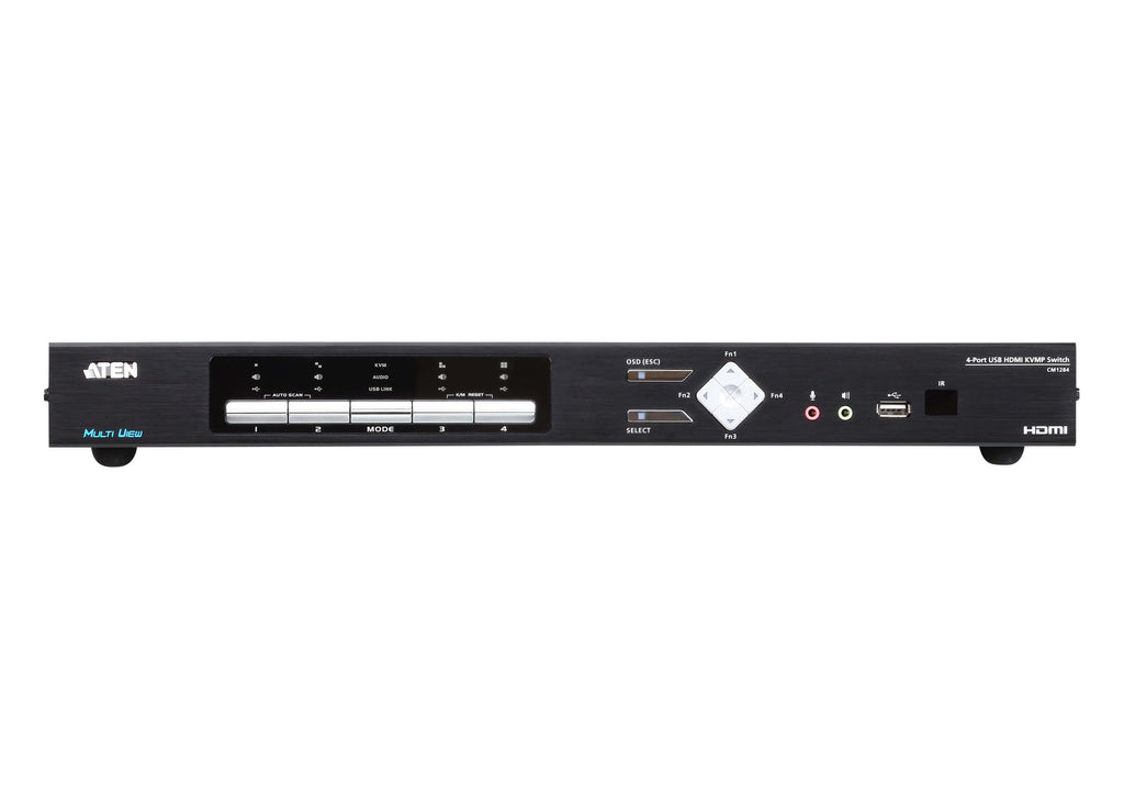 ATEN CM1284 4-Port 4K HDMI Multi-View KVM Switch - Real-Time Control Aten