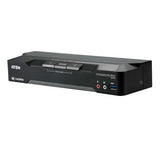 Aten CM1942-AT-U 2-Port 4K DisplayPort Dual Display Mini-Matrix Boundless KVM Switch, Resolutions up - CM1942-AT-U