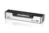 Aten Desktop KVMP Switch 2 Port Dual Display DVI Dual Link w/ audio, 2x Custom KVM Cables Included - CS1642A-AT-U