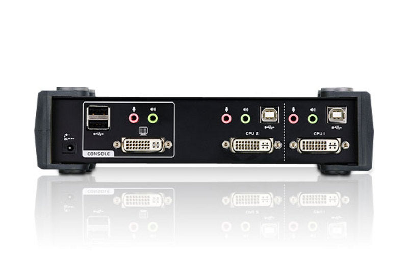 ATEN 2-Port DVI KVM Switch w/ USB 2.0 Hub & Audio (CS1762A) Aten
