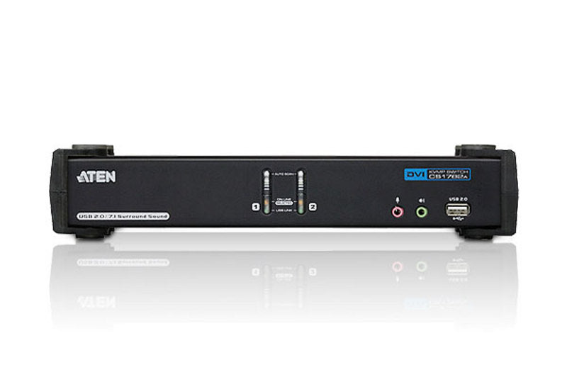 Aten CS1782A 2-Port DVI Dual Link KVMP Switch with USB & 7.1 Audio Aten