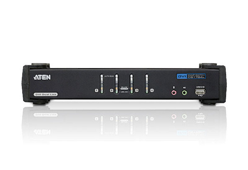 Aten CS1784A 4-Port DVI Dual Link KVM Switch with USB & Audio Aten