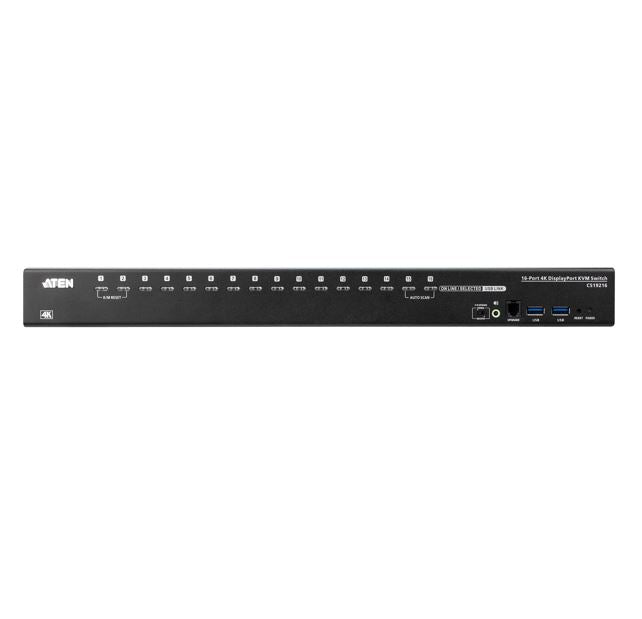 ATEN CS19216 16-Port KVM Switch: 4K DisplayPort & USB 3.0 Aten