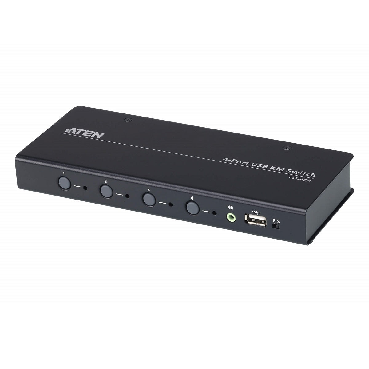 ATEN 4-Port USB KM Switch with Boundless Mouse Switching Aten