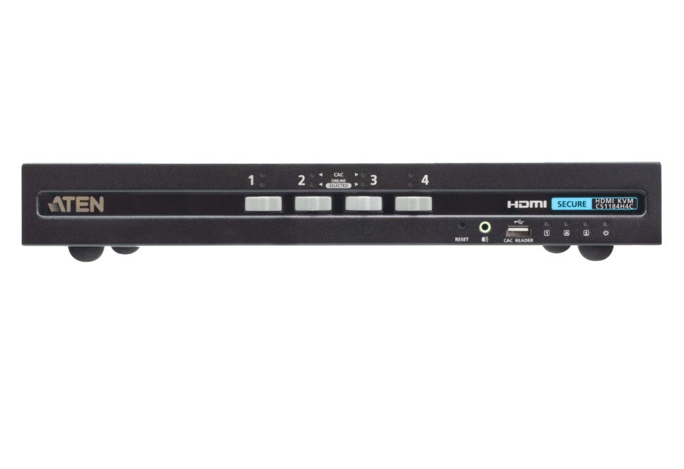 ATEN 4-Port Secure KVM Switch CS1184H4C | NIAP PSD PP v4.0 Certified Aten