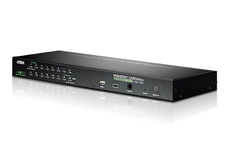 16-Port Secure IP KVM Switch with Remote Access