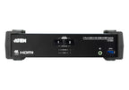 ATEN 2-Port 4K HDMI Desktop KVMP Switch | Audio Mixer & USB Hub Aten