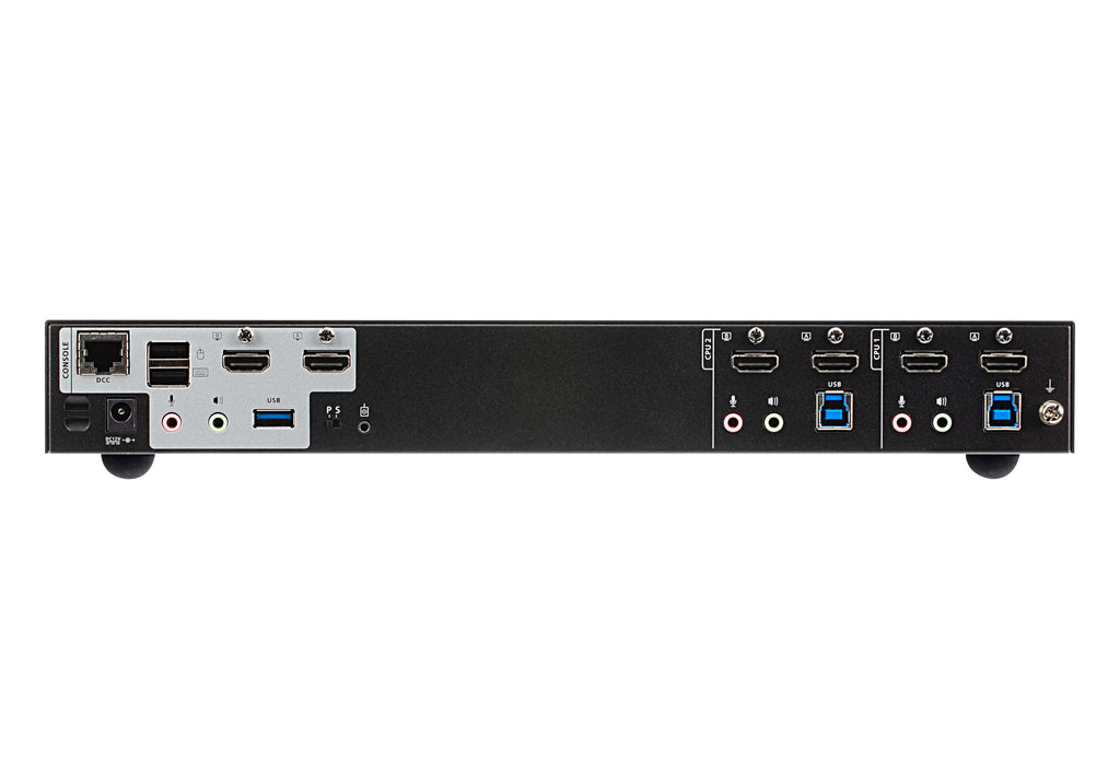 ATEN 2-Port Dual Display 4K HDMI USB KVM Switch with Audio Aten