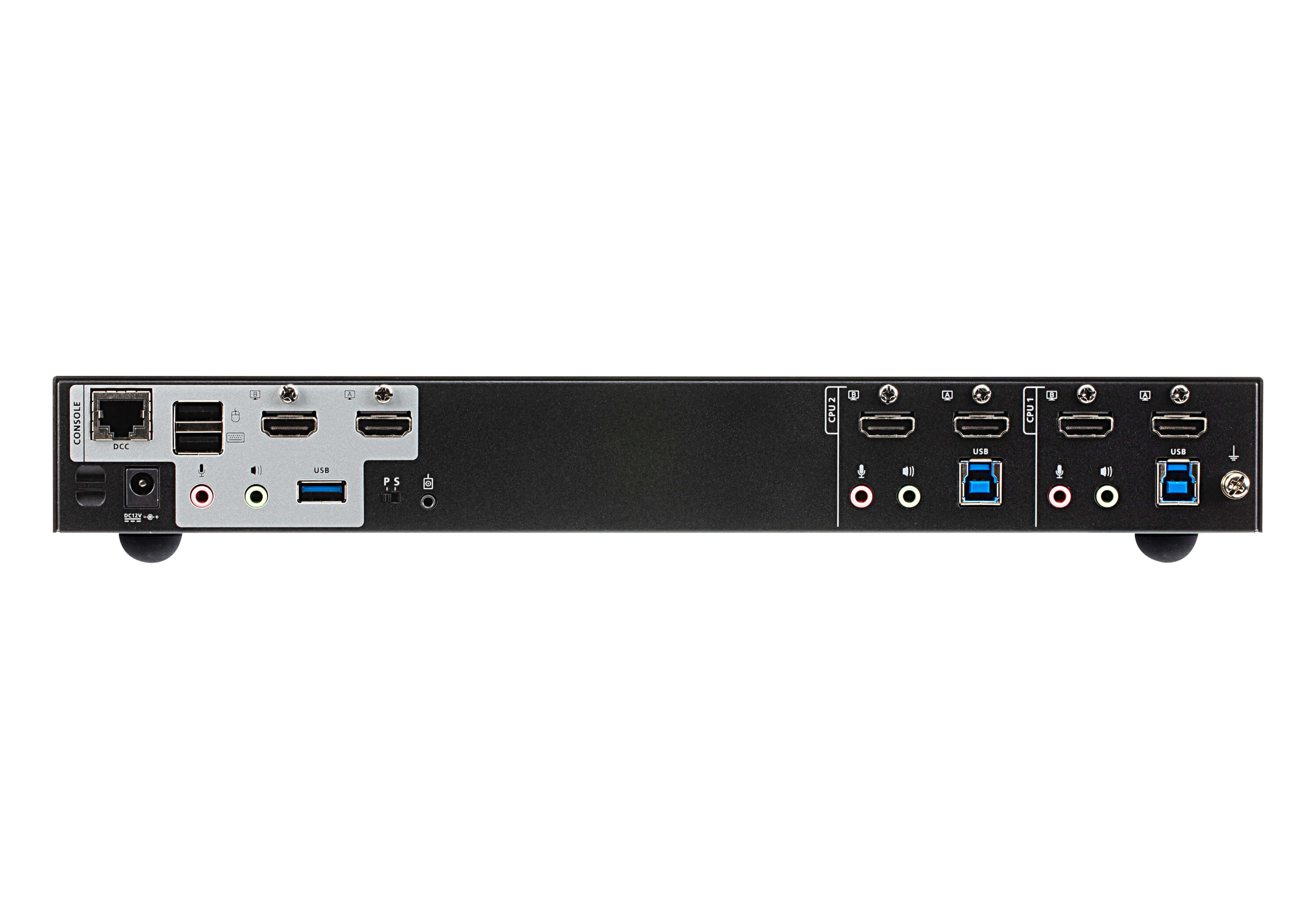 ATEN 2-Port Dual Display 4K HDMI USB KVM Switch with Audio Aten