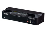 Aten 2-Port USB 3.0 8K DisplayPort KVMP™ Switch, Up to 7680 × 4320 @ 60 Hz, 5120 × 2880 @ 60 Hz, Sup - CS1922A-AT-U