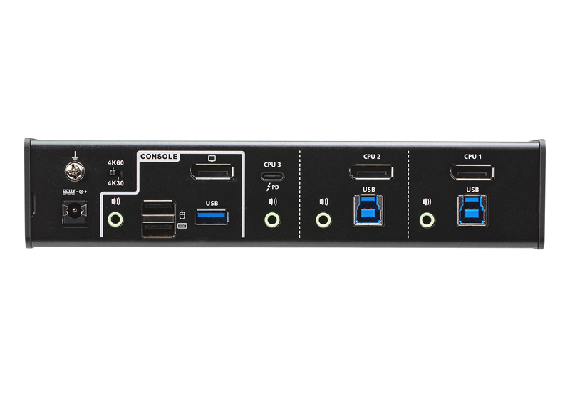 ATEN CS1953 Hybrid USB-C DisplayPort KVM Switch with 4K & Power Delivery Aten