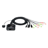 CS52DP 2-Port USB-C DisplayPort 4K KVM Switch with Remote Aten