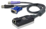 Aten VGA USB KVM Adapter with Virtual Media & Smart Card Support Aten