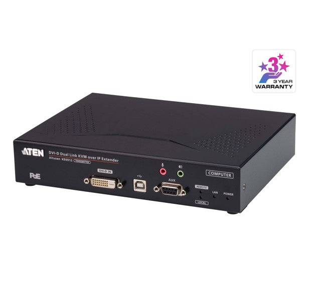 KE6912 2K DVI-D Dual Link KVM over IP Extender | Remote PC Access Aten
