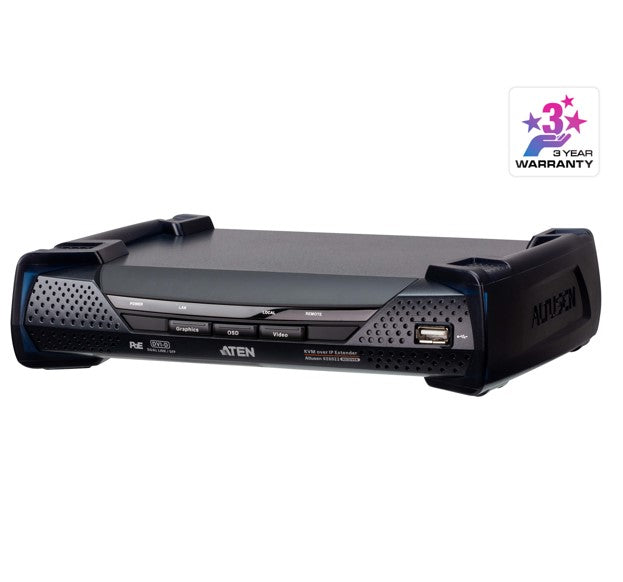 KE6922 2K KVM over IP Extender | DVI, USB, PoE, Fiber Optic Aten