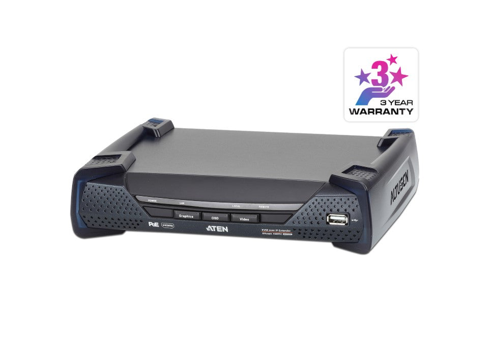 Aten KE8952R 4K HDMI KVM over IP Receiver with PoE Aten