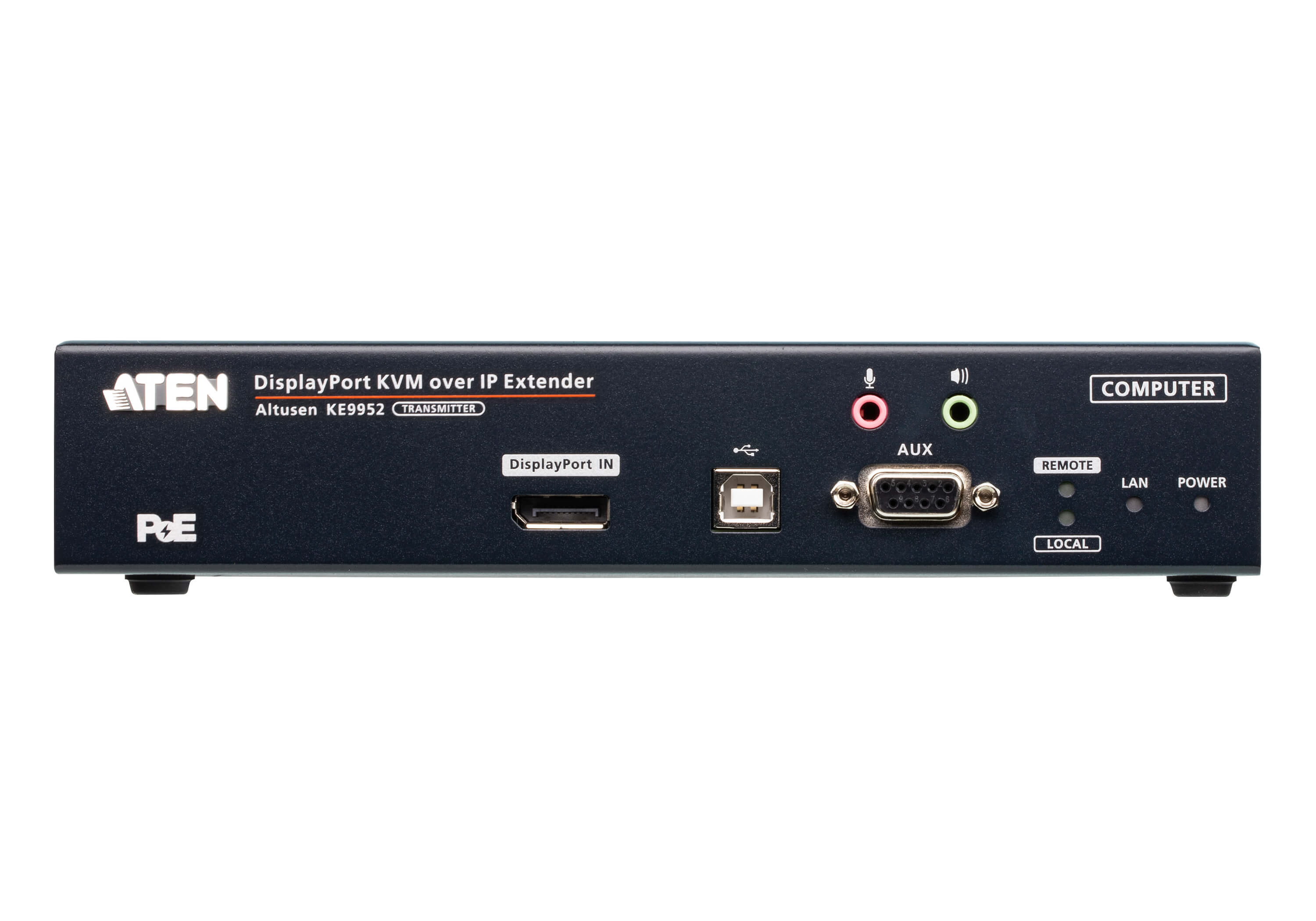 KE9952 4K DisplayPort KVM over IP Extender with PoE & Fiber Aten