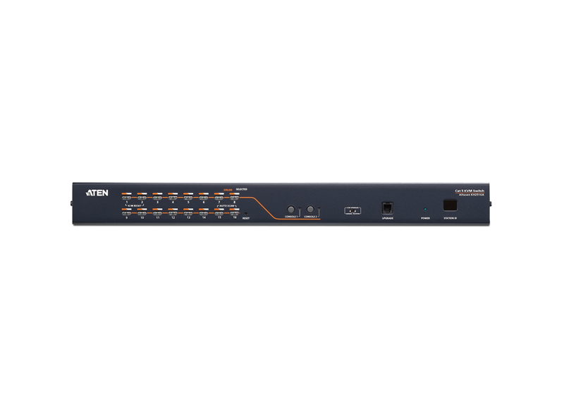 16 Port KVM Switch: Dual Console Control for Many Computers