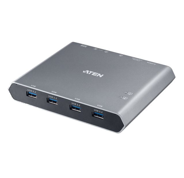 ATEN 2-Port USB-C KVM Switch & Dock | 4K | 100W PD Charging Aten
