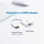 VC925 DisplayPort to VGA Adapter | Connect DP PC/Laptop to VGA Monitor