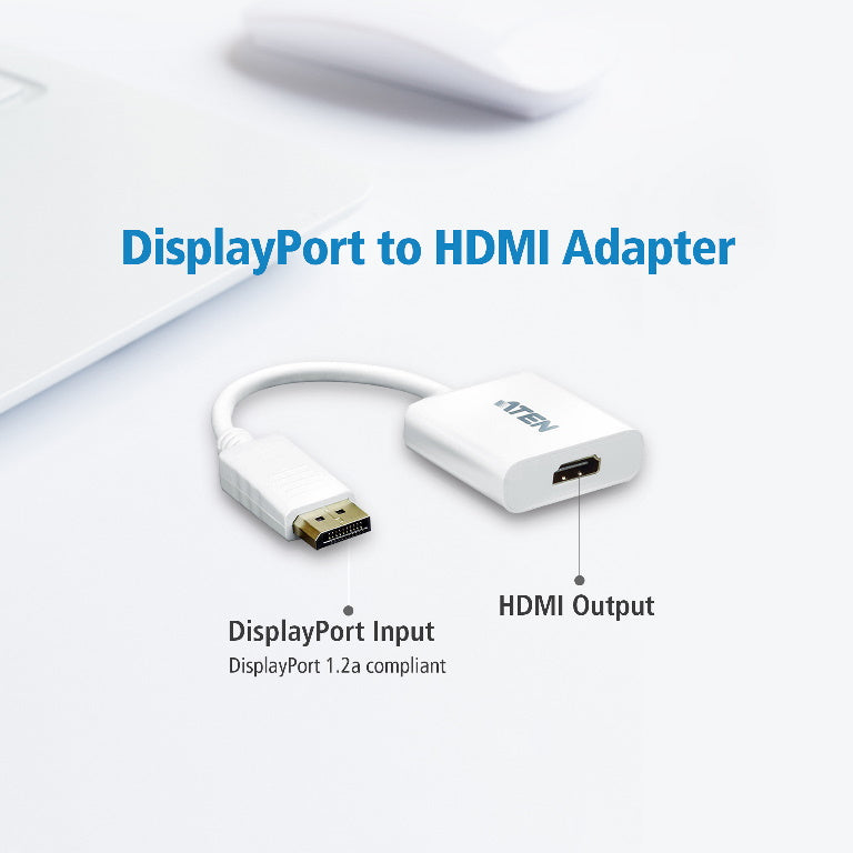 VC925 DisplayPort to VGA Adapter | Connect DP PC/Laptop to VGA Monitor