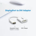 DisplayPort to DVI Adapter - Connect DP to DVI for 1080p Display
