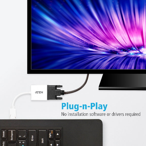 DisplayPort to DVI Adapter - Connect DP to DVI for 1080p Display