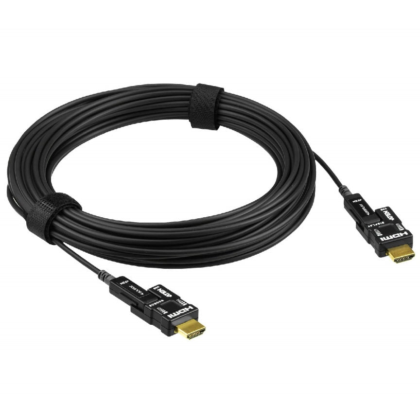Aten 15m 4K HDMI 2.0 Active Optical Cable | Secure, High-Speed Aten