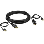 Aten 15m 4K HDMI 2.0 Active Optical Cable | Secure, High-Speed Aten