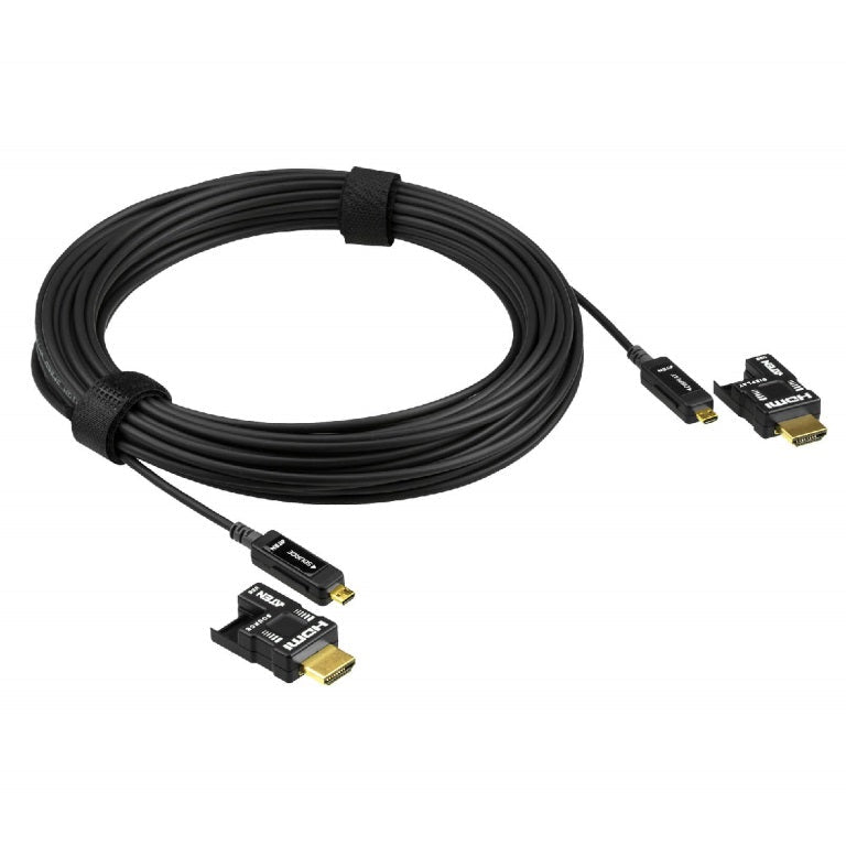 Aten 15m 4K HDMI 2.0 Active Optical Cable | Secure, High-Speed Aten