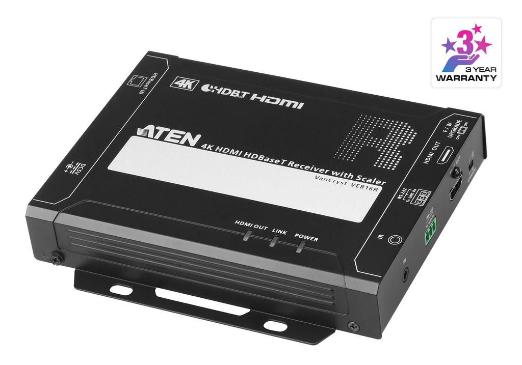 ATEN VE816R 4K HDMI HDBaseT Receiver with Video Scaler Extender Aten