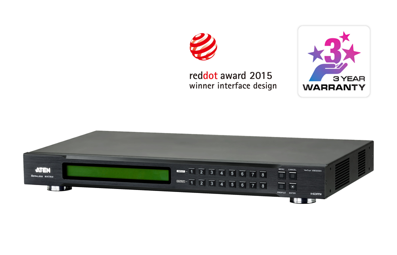 VM5808H 8x8 HDMI Matrix Switch with Seamless Switching & Video Wall Aten