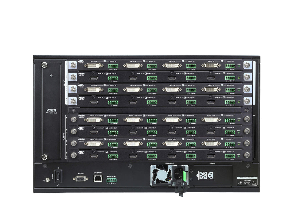 Aten VM1600A 16x16 Modular Digital Video Matrix Switch with Scaler Aten