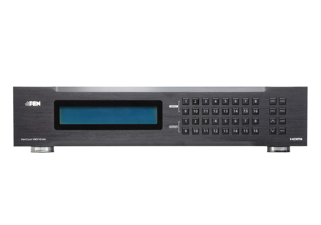 VM51616H 16x16 HDMI Matrix Switch | Seamless, Scaler, Video Wall Aten
