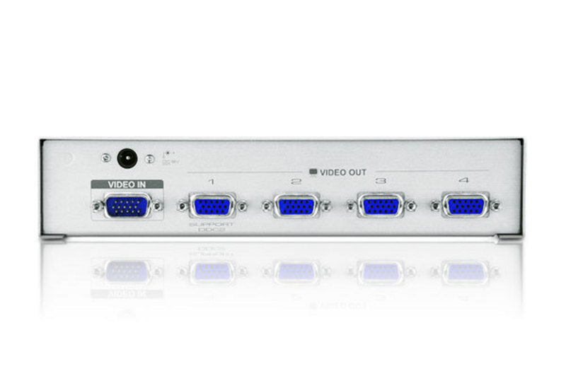 VS94A 4-Port VGA Splitter: Duplicate & Boost Video to 4 Monitors Aten
