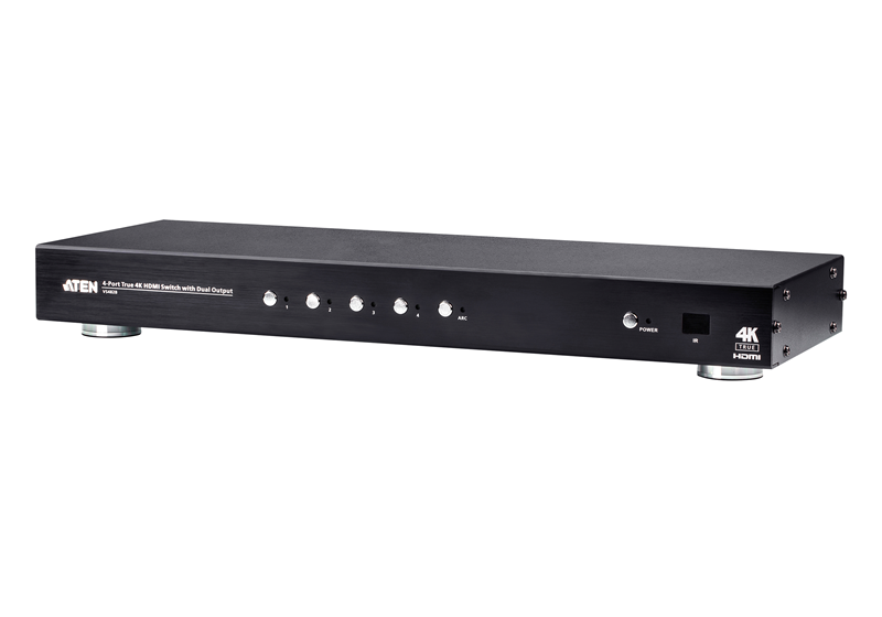 ATEN VS482B True 4K HDMI Switch - Connect 4 Sources to 2 Displays Aten