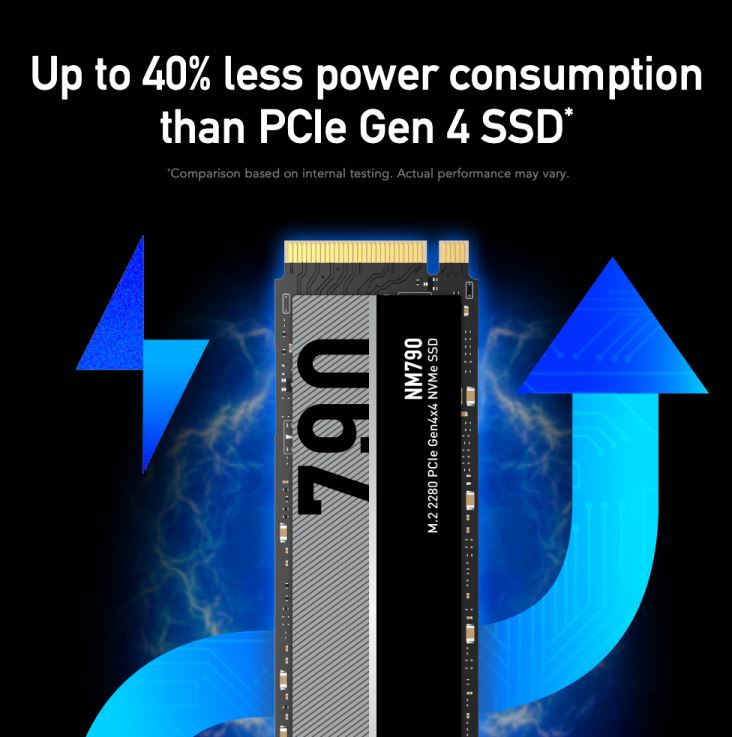 Lexar NM790 2TB M.2 NVMe PCIe Gen 4 SSD - Ultra-Fast 7400MB/s Read