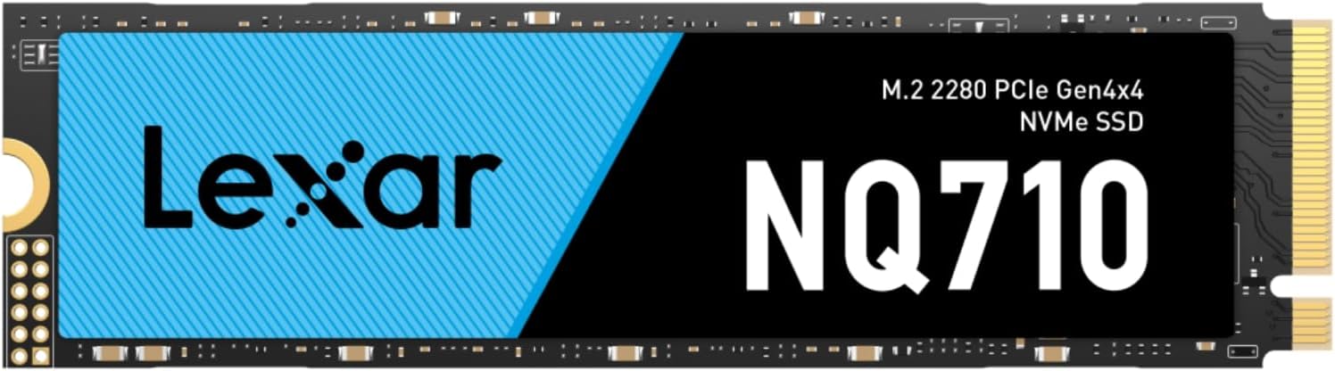 Lexar 500GB NVMe M.2 SSD - Super Fast PCIe Gen4 Storage 