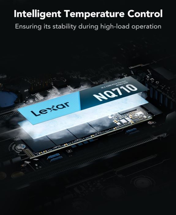 Lexar 500GB NVMe M.2 SSD - Super Fast PCIe Gen4 Storage 