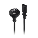Lindy Australian 2-Pin to C7 Figure 8 Power Cable